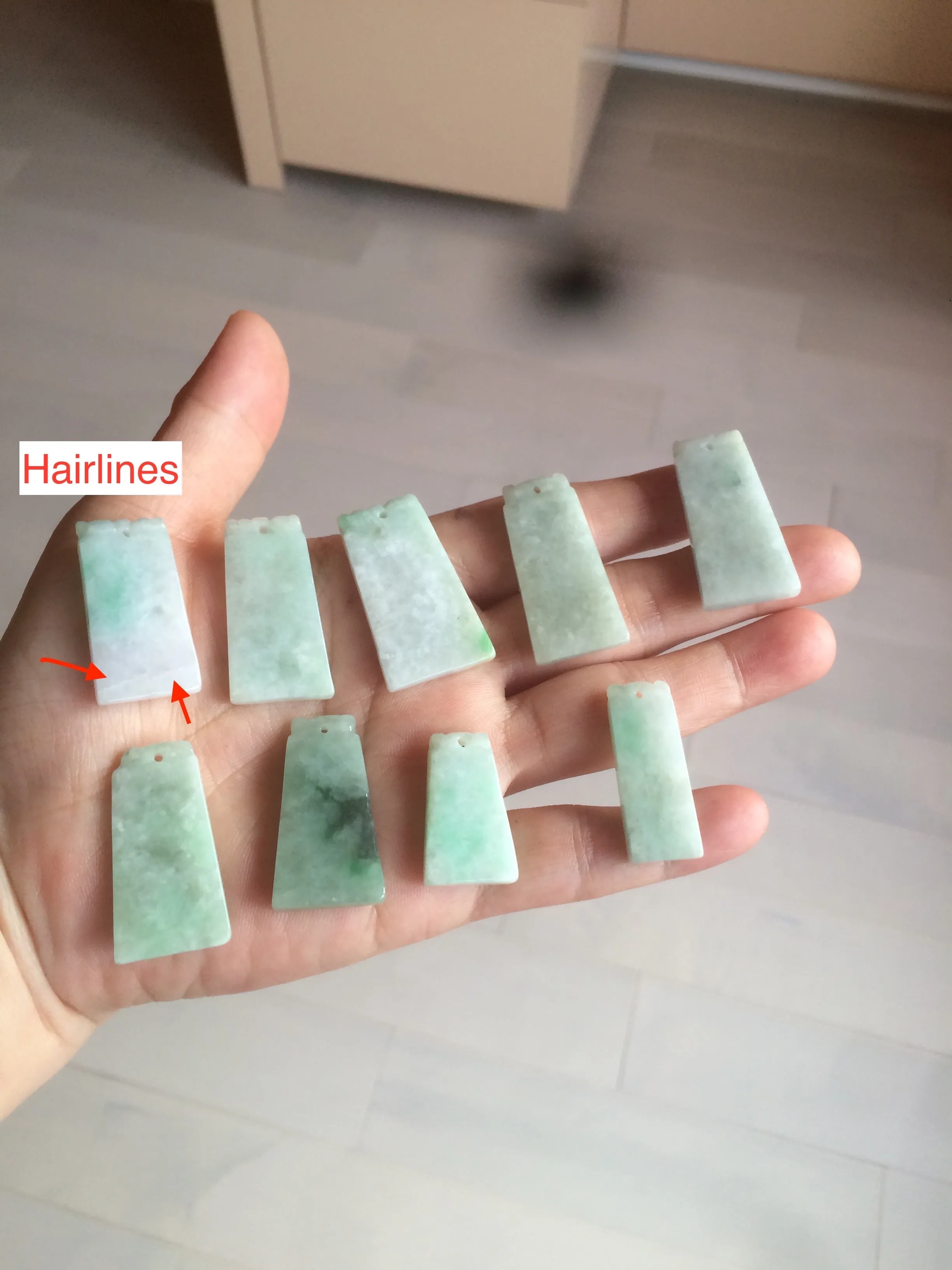 100% Natural type A icy watery light green/sunny green Jadeite Jade safe and sound pendant BF97