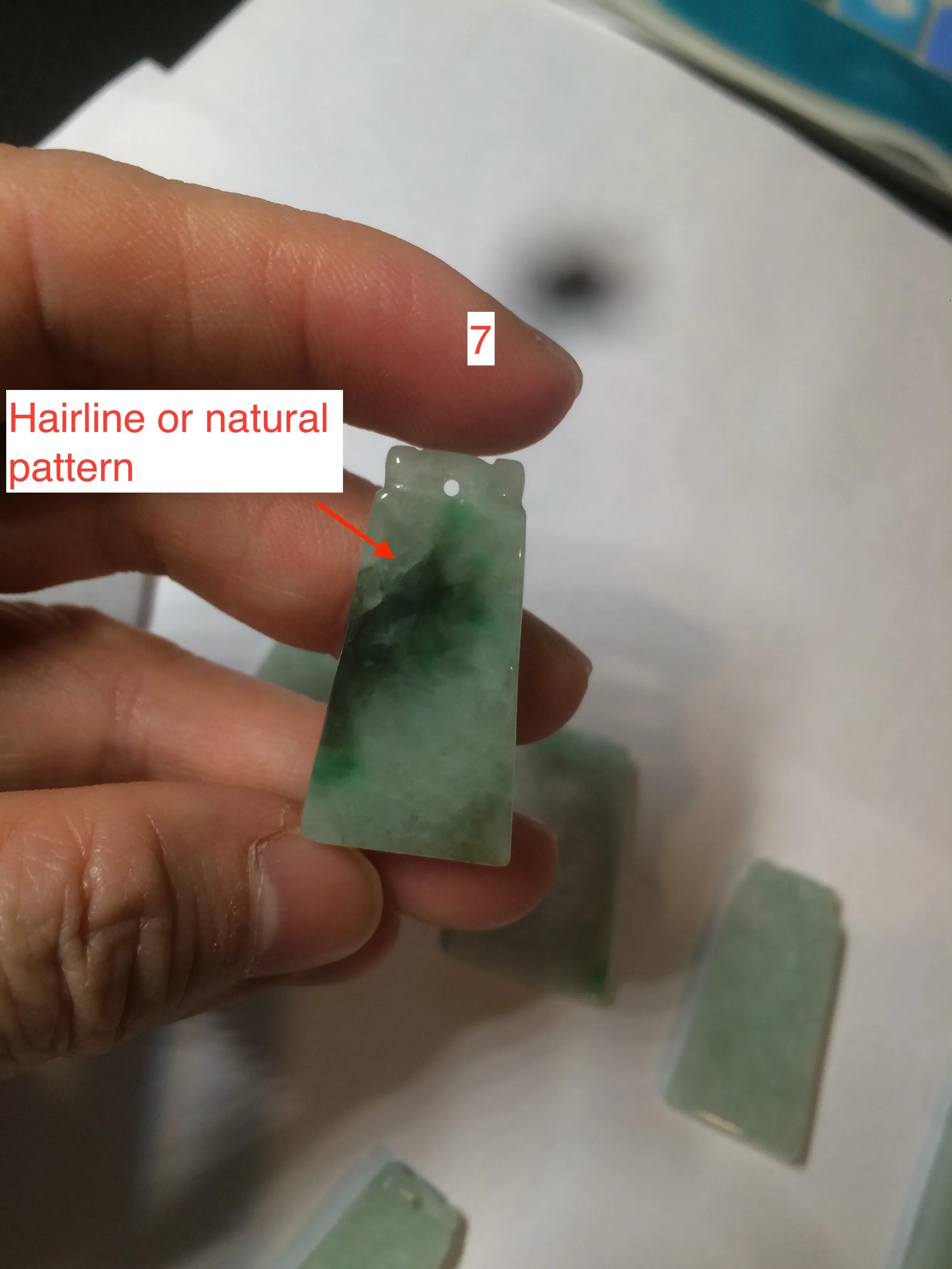 100% Natural type A icy watery light green/sunny green Jadeite Jade safe and sound pendant BF97