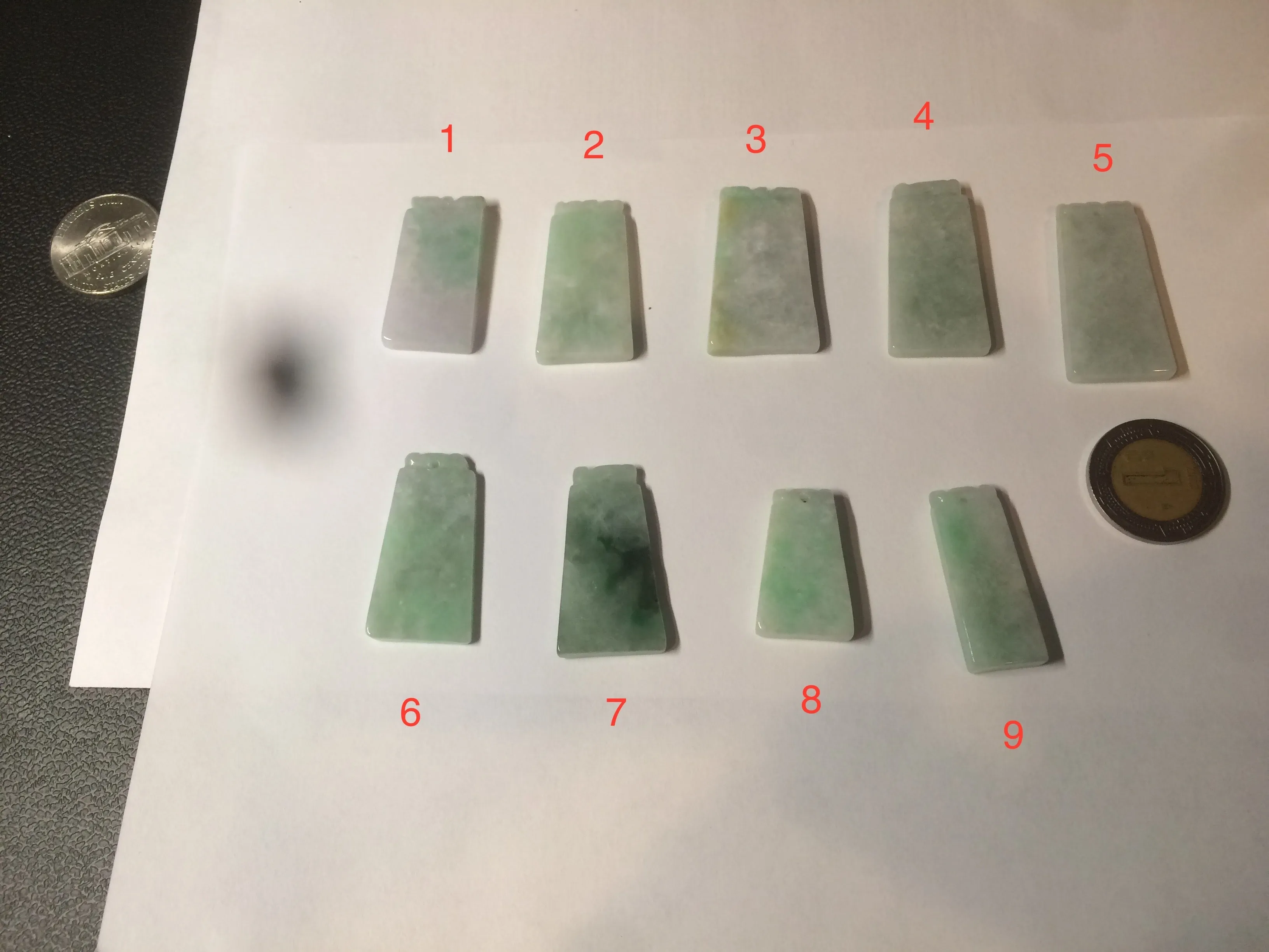 100% Natural type A icy watery light green/sunny green Jadeite Jade safe and sound pendant BF97
