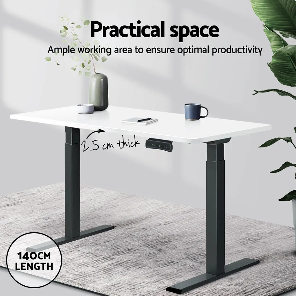140cm Anti-Scratch White Desk Top, Pre-drilled, Artiss