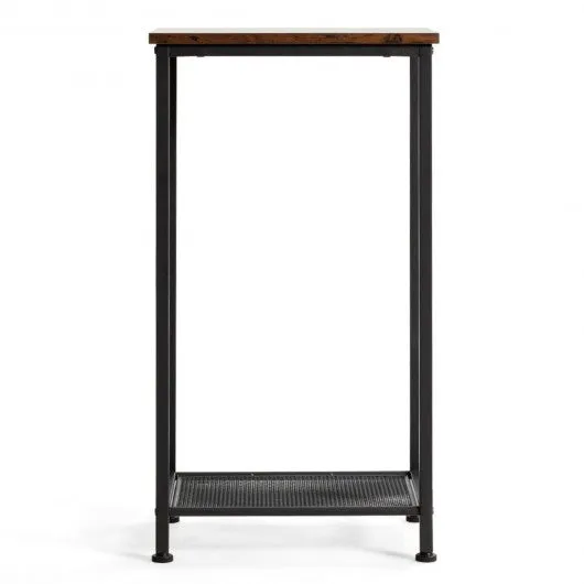 2-Tier Industrial Side End Accent Telephone Table
