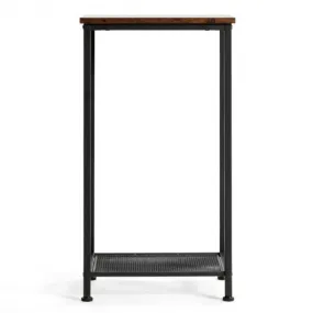 2-Tier Industrial Side End Accent Telephone Table