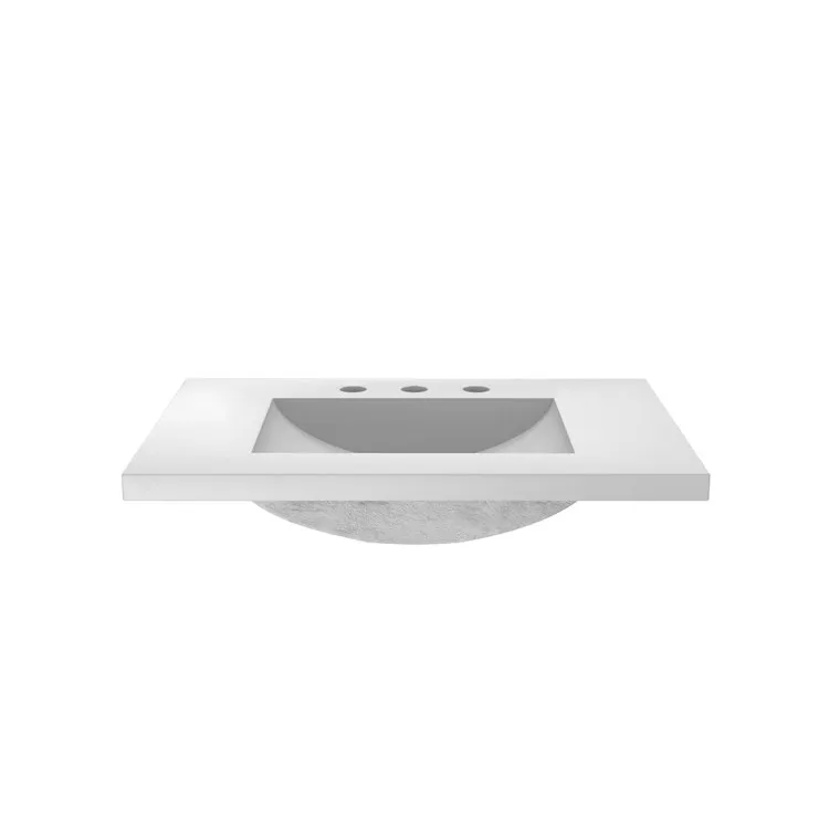 30" Palomar Vanity Top Only with Integral Sink for Widespread Faucet