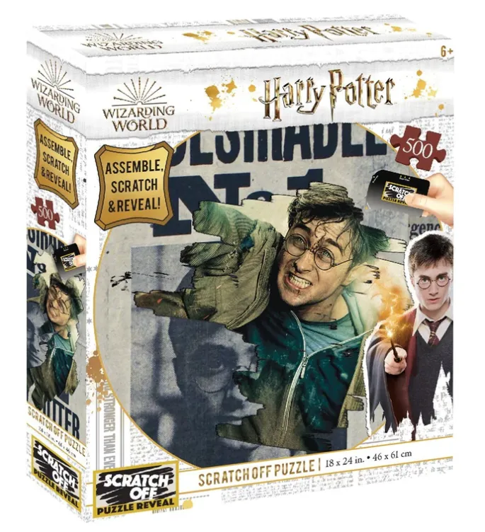 4D Scratch-Off: Harry Potter - Wanted - 500-Piece Scratch-Off Puzzle