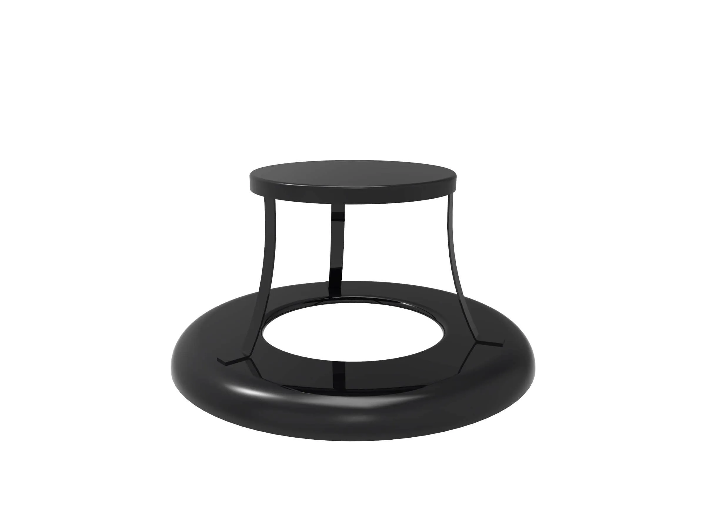 55 Gallon Trash Receptacle - Circular Pattern