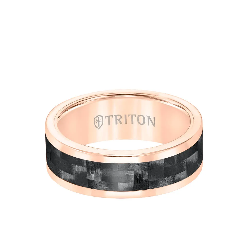 8MM Tungsten and Carbon Fiber Ring