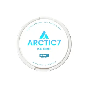 9mg Artic7 Ice Mint Slim Nicotine Pouches - 20 Pouches