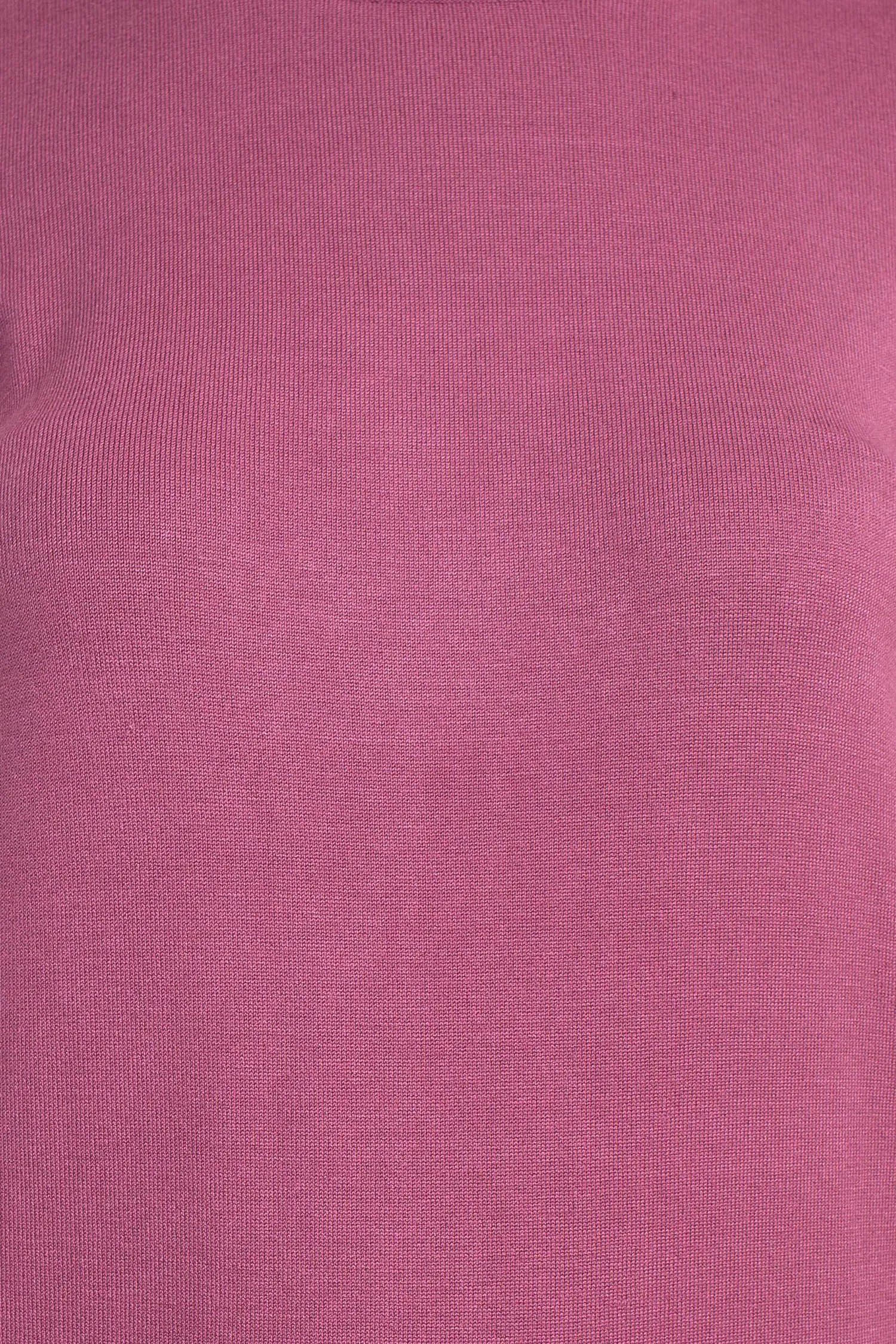 Adrianna Papell Crew Neck Short Sleeve Ruffled Shoulder Solid Knit Top