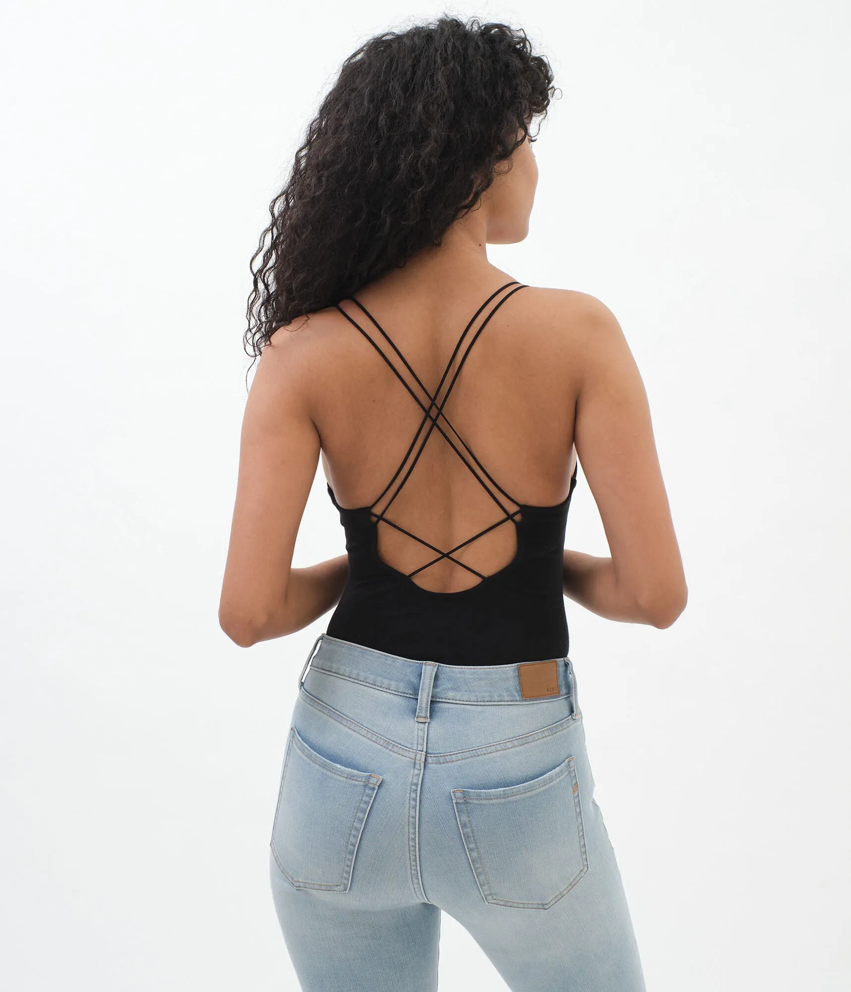 Aeropostale Strappy Crisscross Bodysuit***