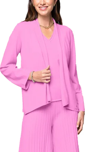 Amy Shawl Collar Cardigan ; Peony
