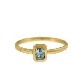 An Icy Blue Sapphire Ring