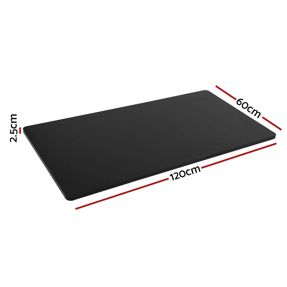 Anti-scratch Standing Desk Top, Black, 120CM - Artiss