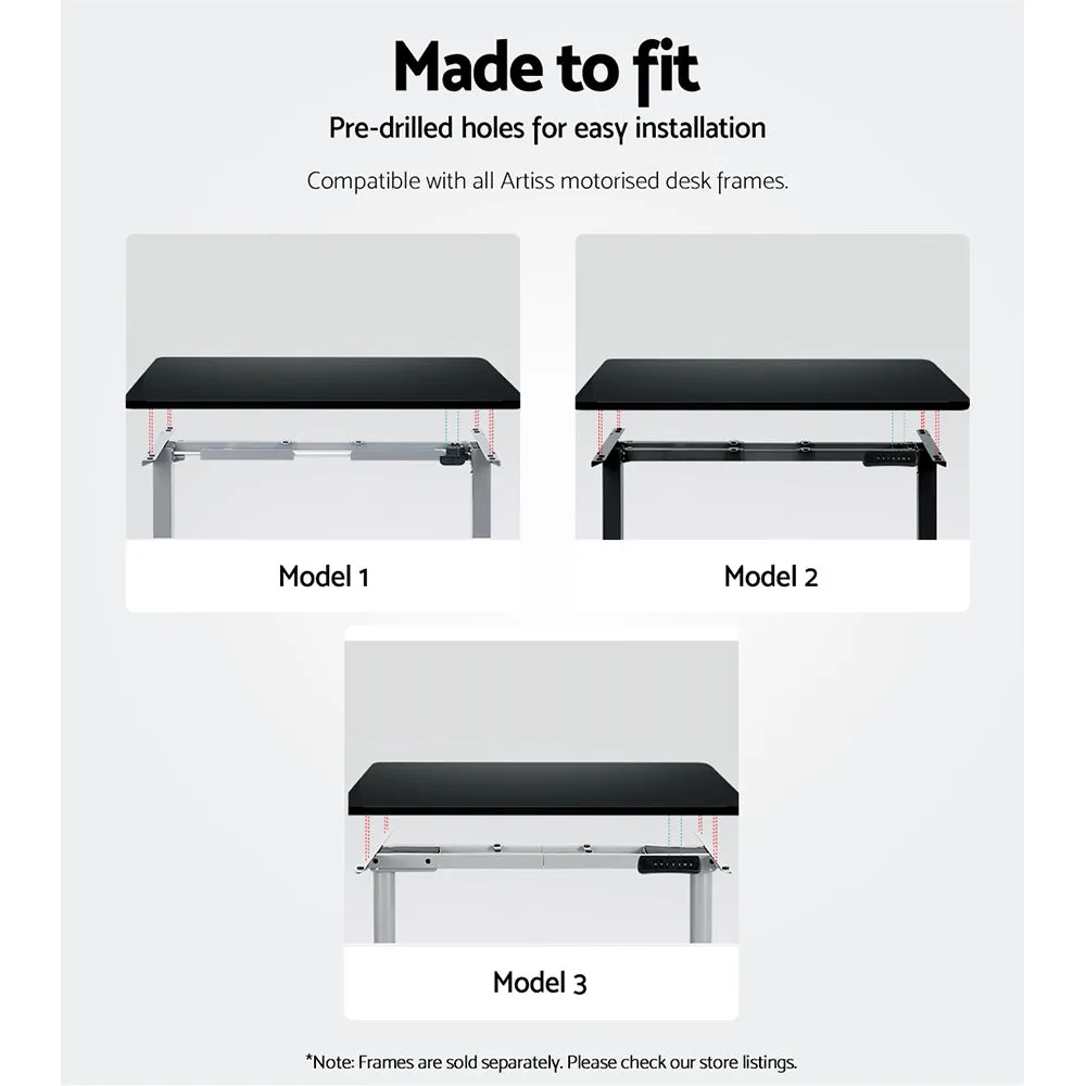 Anti-scratch Standing Desk Top, Black, 120CM - Artiss