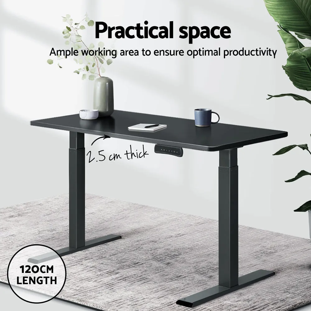 Anti-scratch Standing Desk Top, Black, 120CM - Artiss
