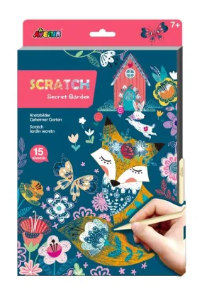Avenir A4 Scratch Book - Secret Garden