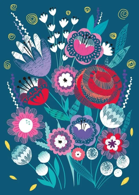 Avenir A4 Scratch Book - Secret Garden