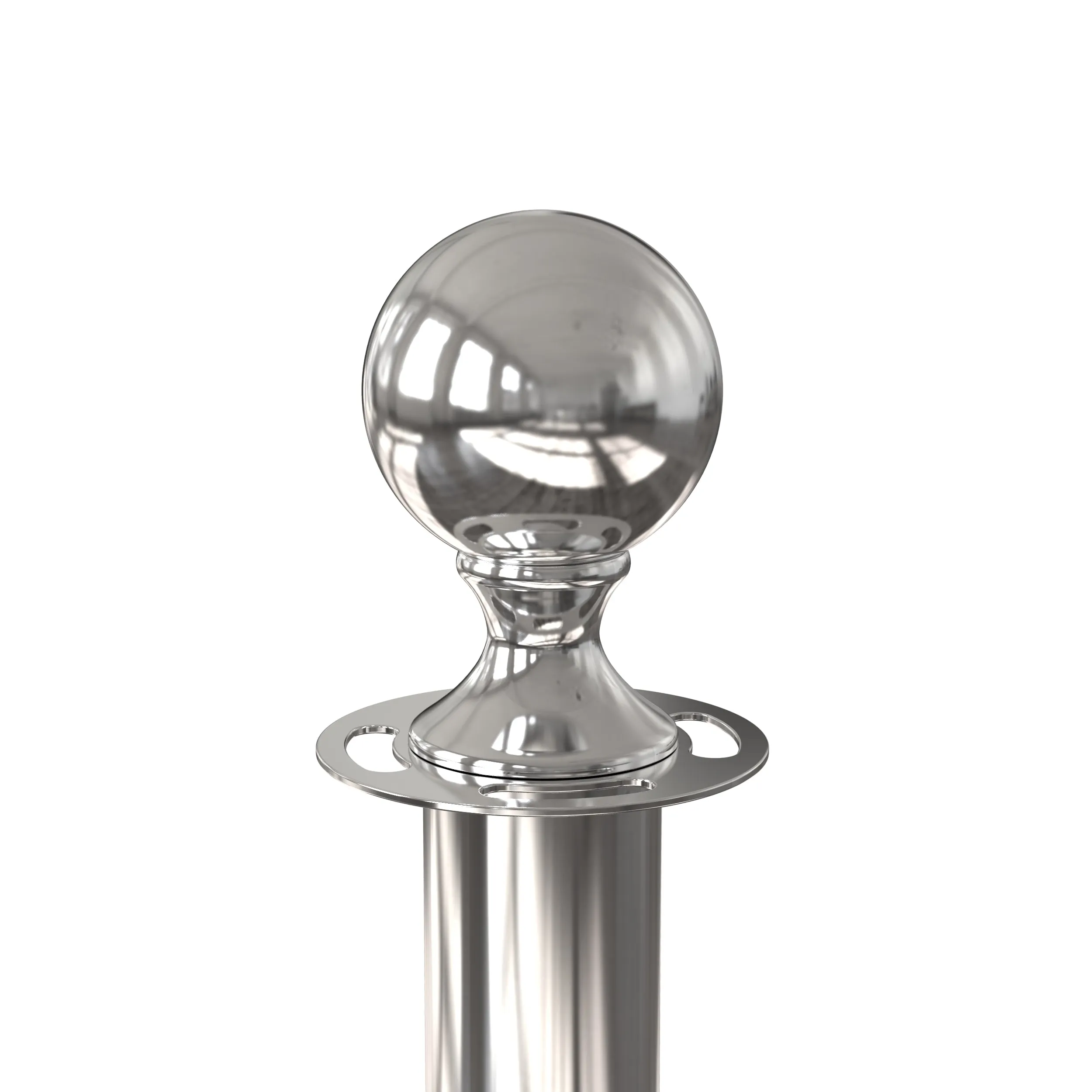 Ball Top Rope Stanchion with Sloped Base - Montour Line CLine