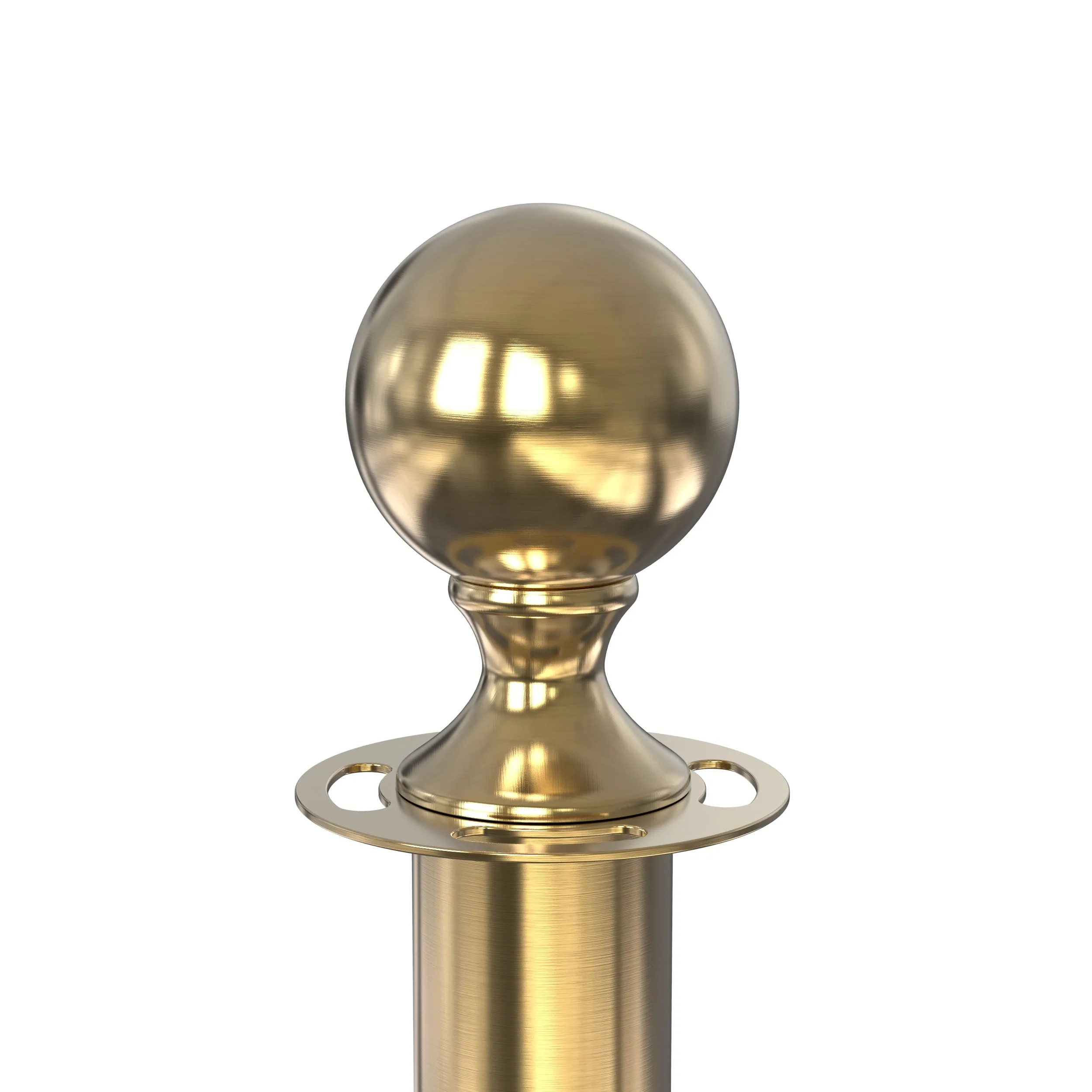 Ball Top Rope Stanchion with Sloped Base - Montour Line CLine