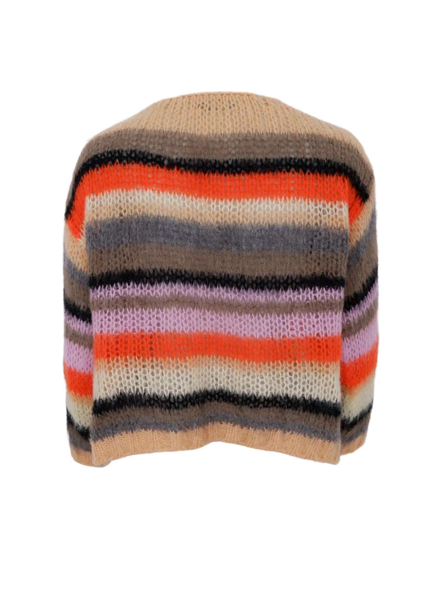 BCADELIN multi striped cardigan - Peach Multi
