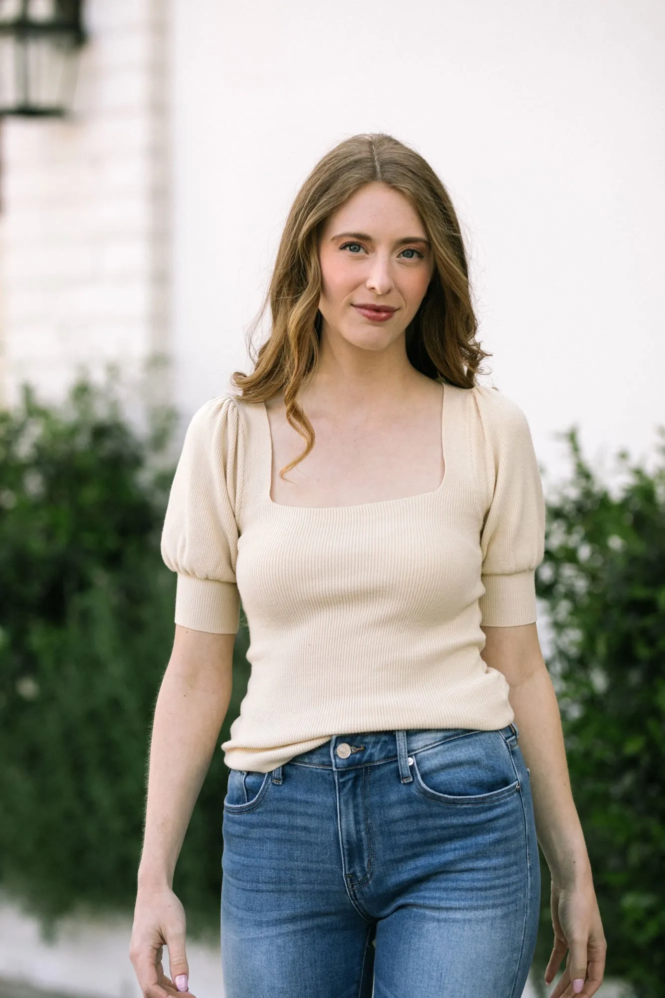 Becky Puff Sleeve Knit Top