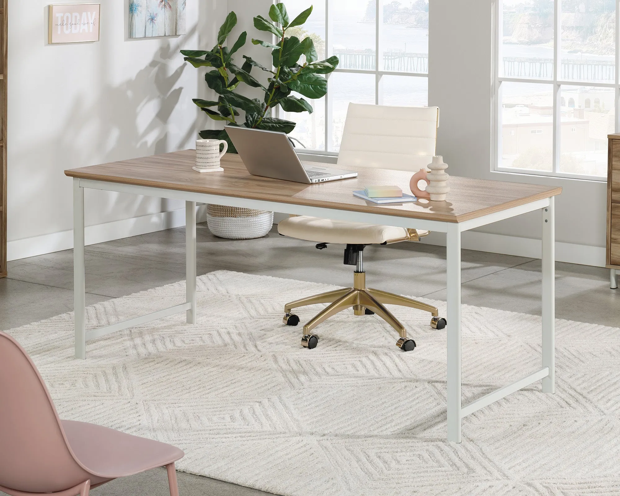 Bergen Circle 72x30 Table Desk Ka