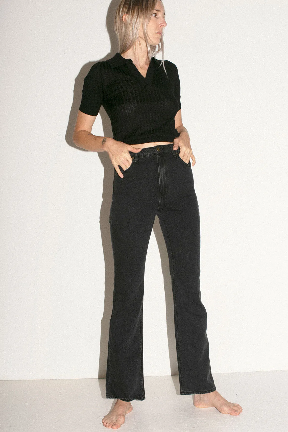 Black Amanda Knit Top