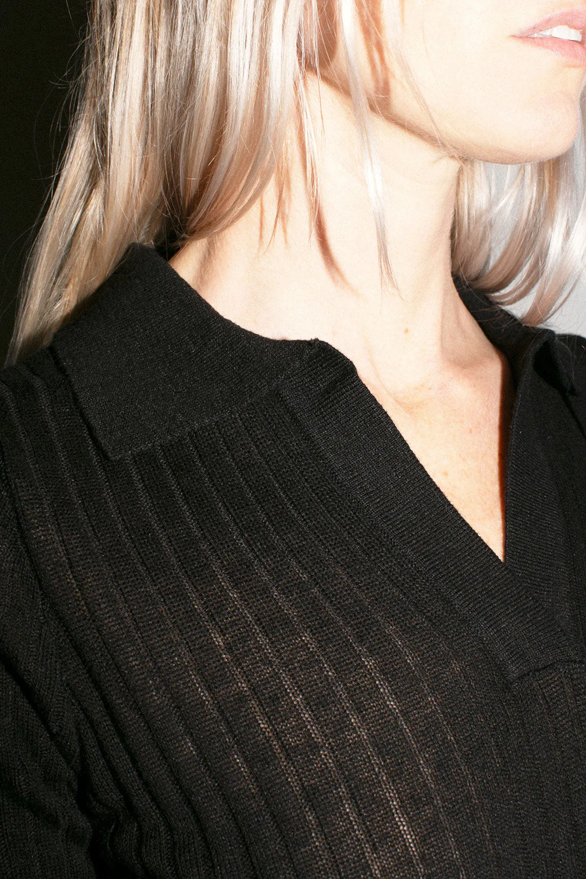 Black Amanda Knit Top