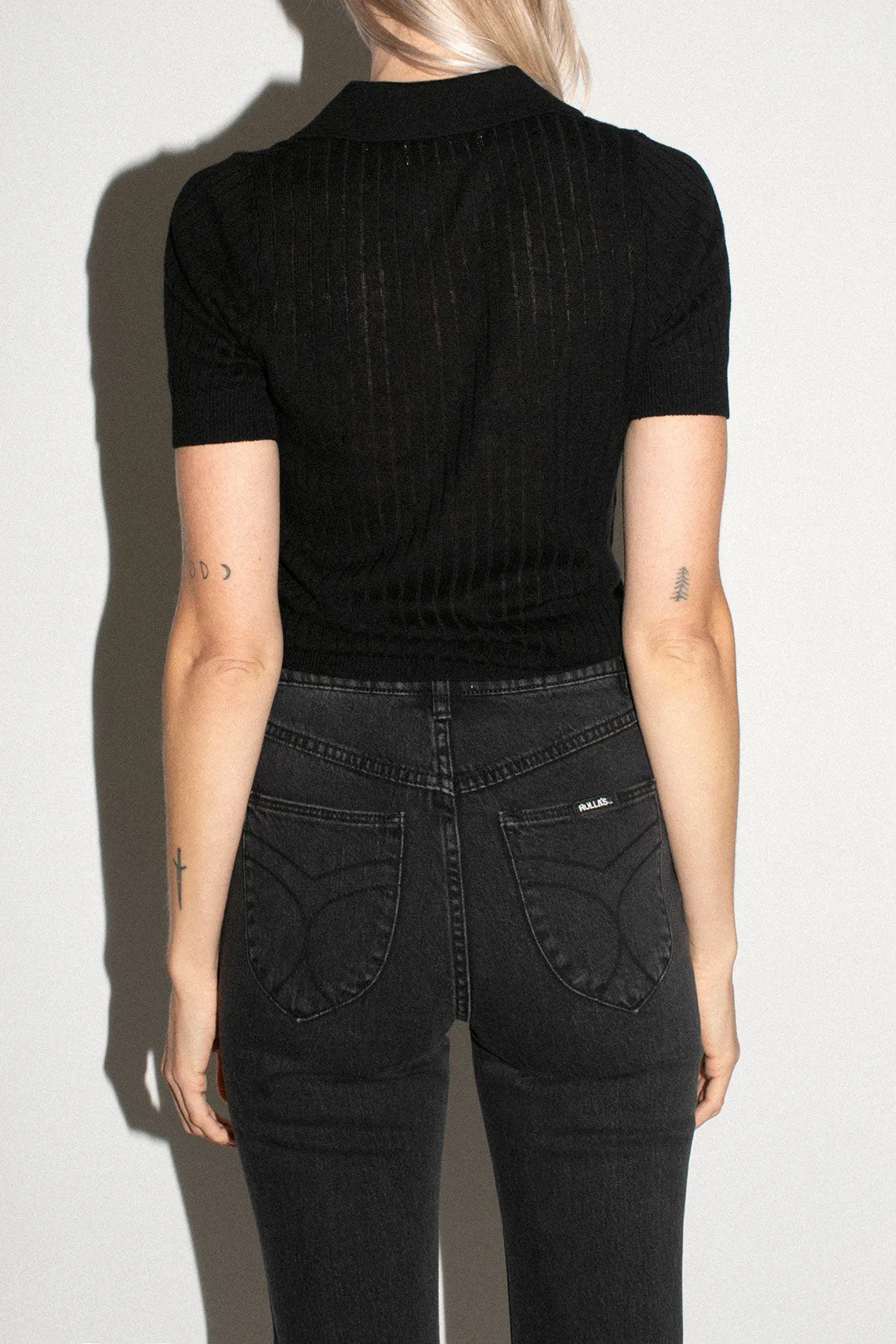 Black Amanda Knit Top