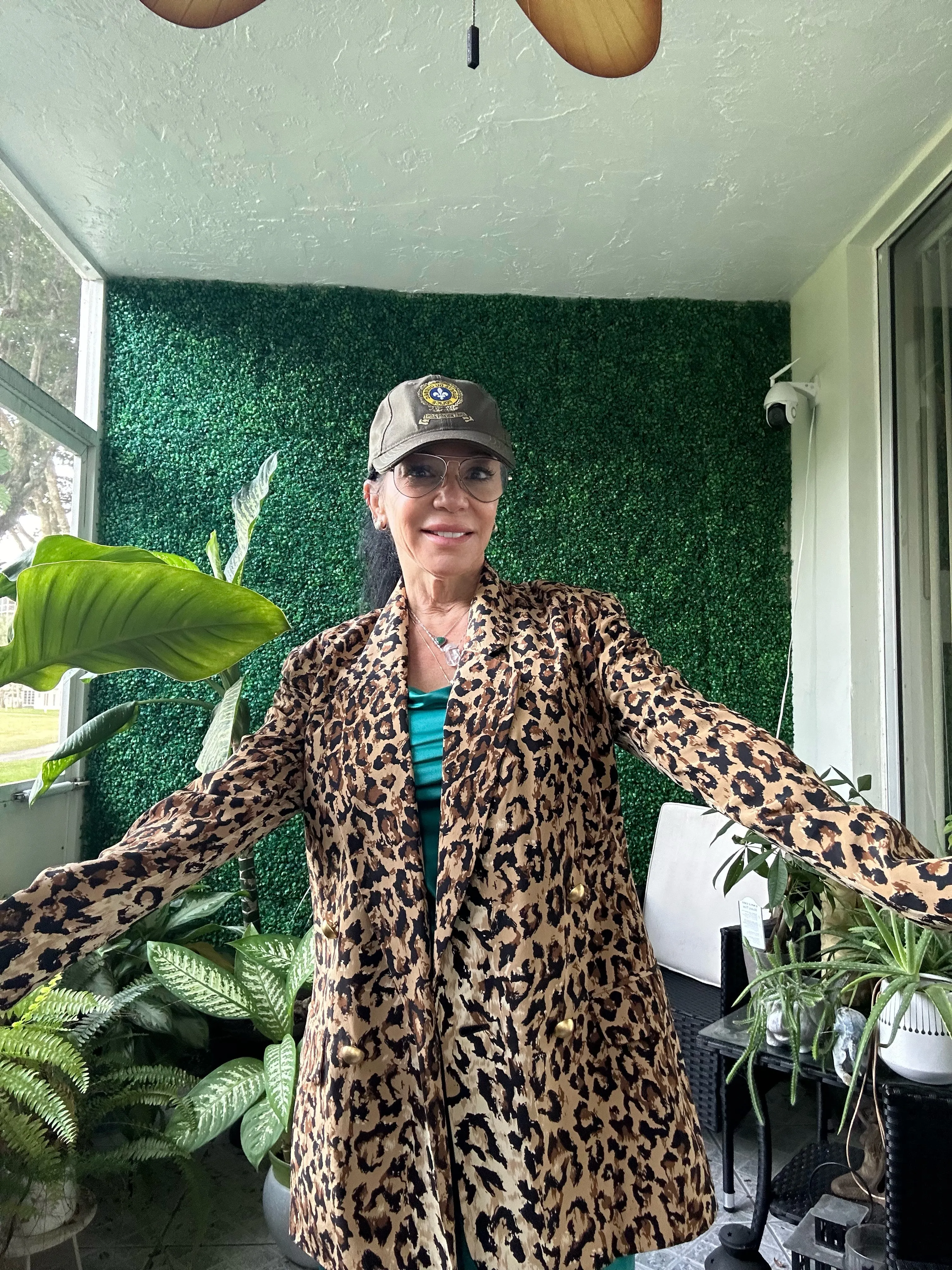 Bloomingdales Silk Black Leopard Sequins Animal Print  Blazer Jacket
