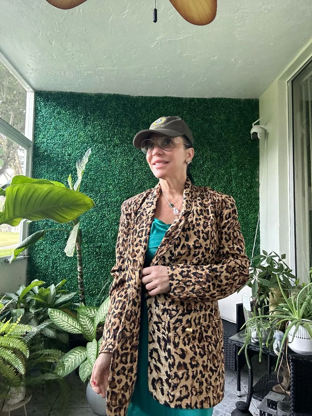 Bloomingdales Silk Black Leopard Sequins Animal Print  Blazer Jacket