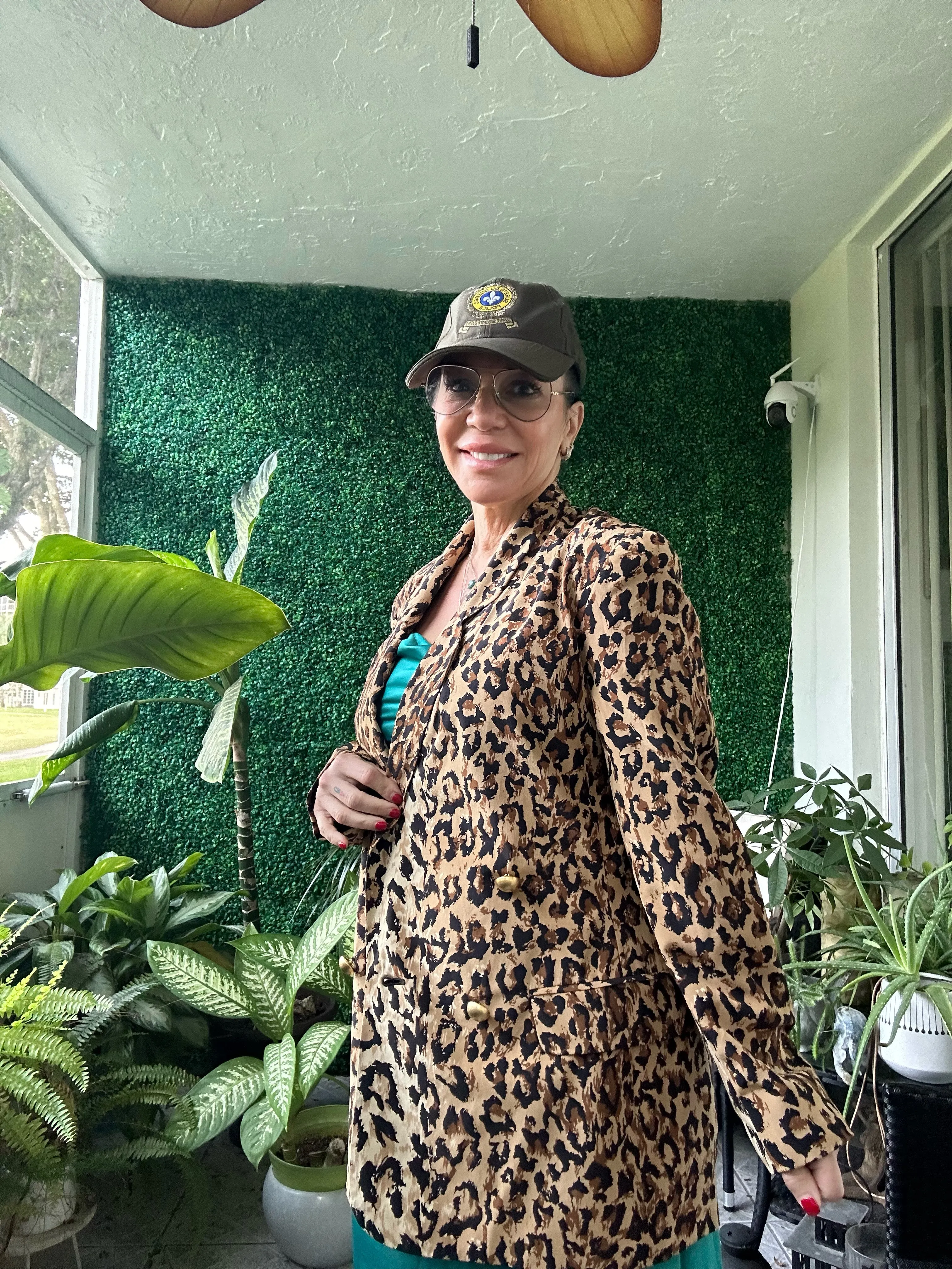 Bloomingdales Silk Black Leopard Sequins Animal Print  Blazer Jacket
