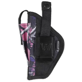 Bulldog Muddy Girl Camo Belt And Clip Ambi Holster W/clam Shell Packaging
