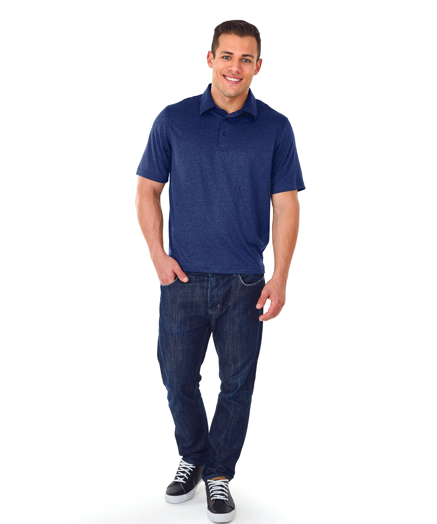 Charles River Men's Heathered Polo