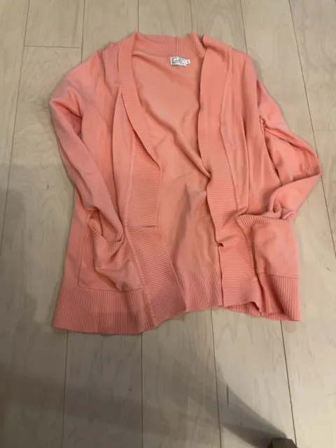 {{ClientCode}} PINK CIELO OPEN CARDIGAN, M
