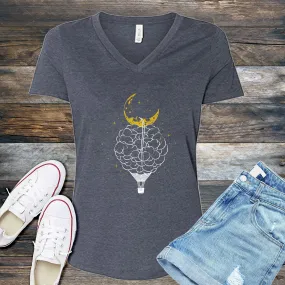 Cloud Hot Air Balloon V-Neck