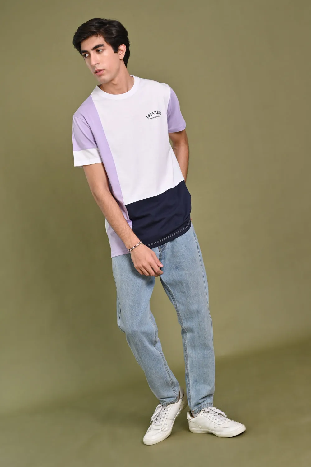 COLOR BLOCKING TEE