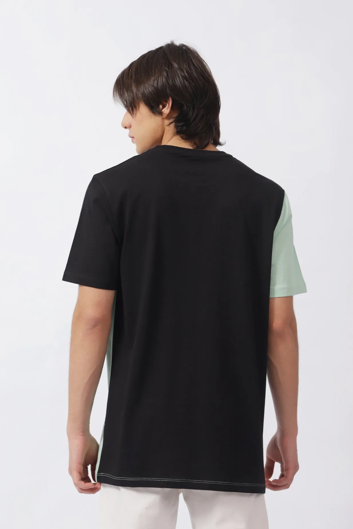 COLOR BLOCKING TEE