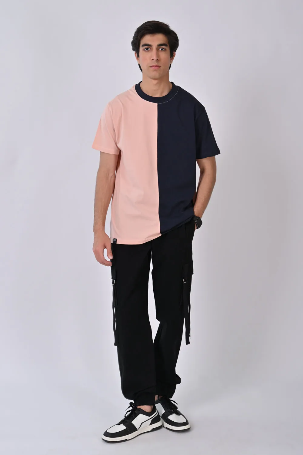COLOR BLOCKING TEE