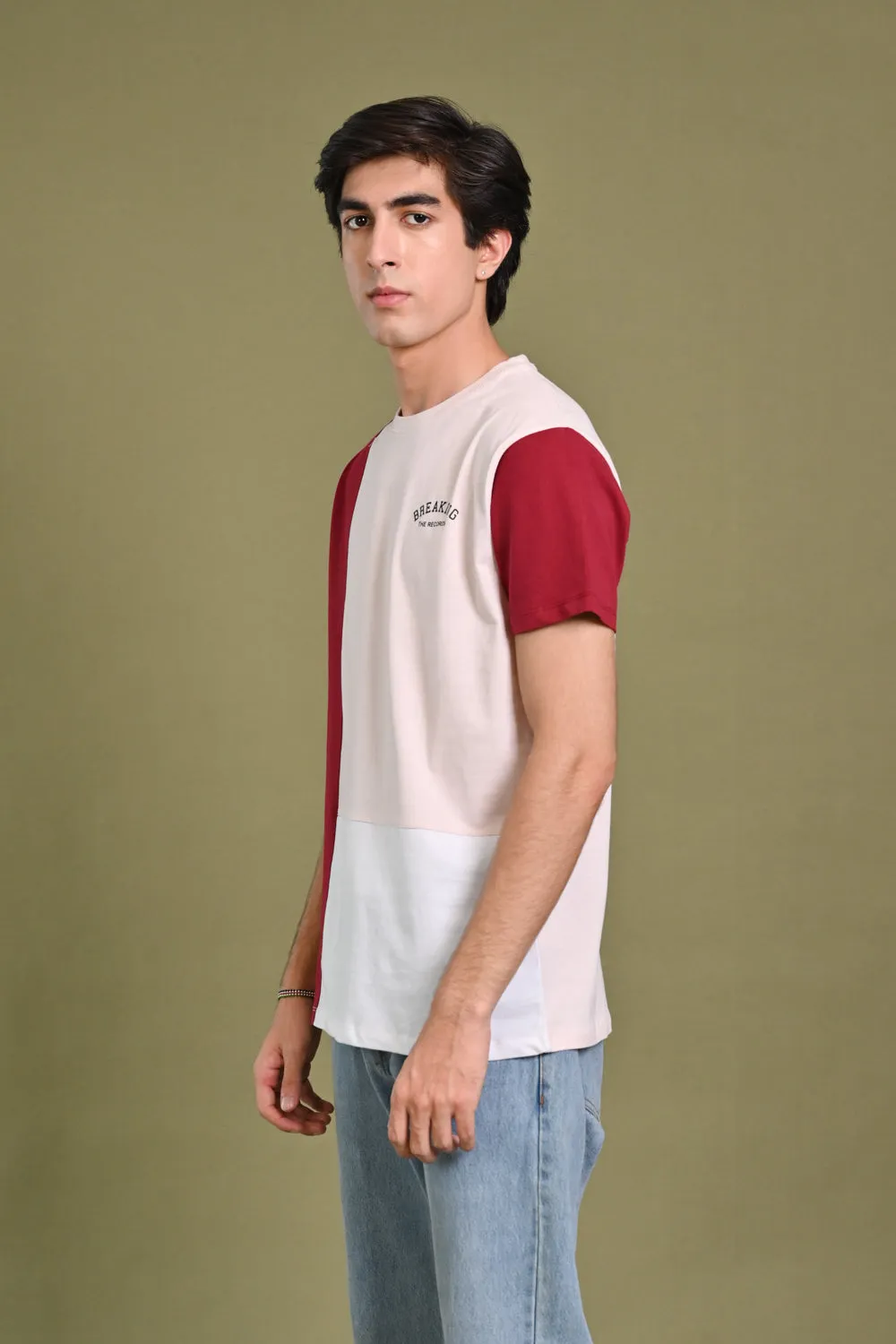 COLOR BLOCKING TEE