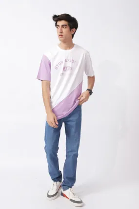 COLOR BLOCKING TEE