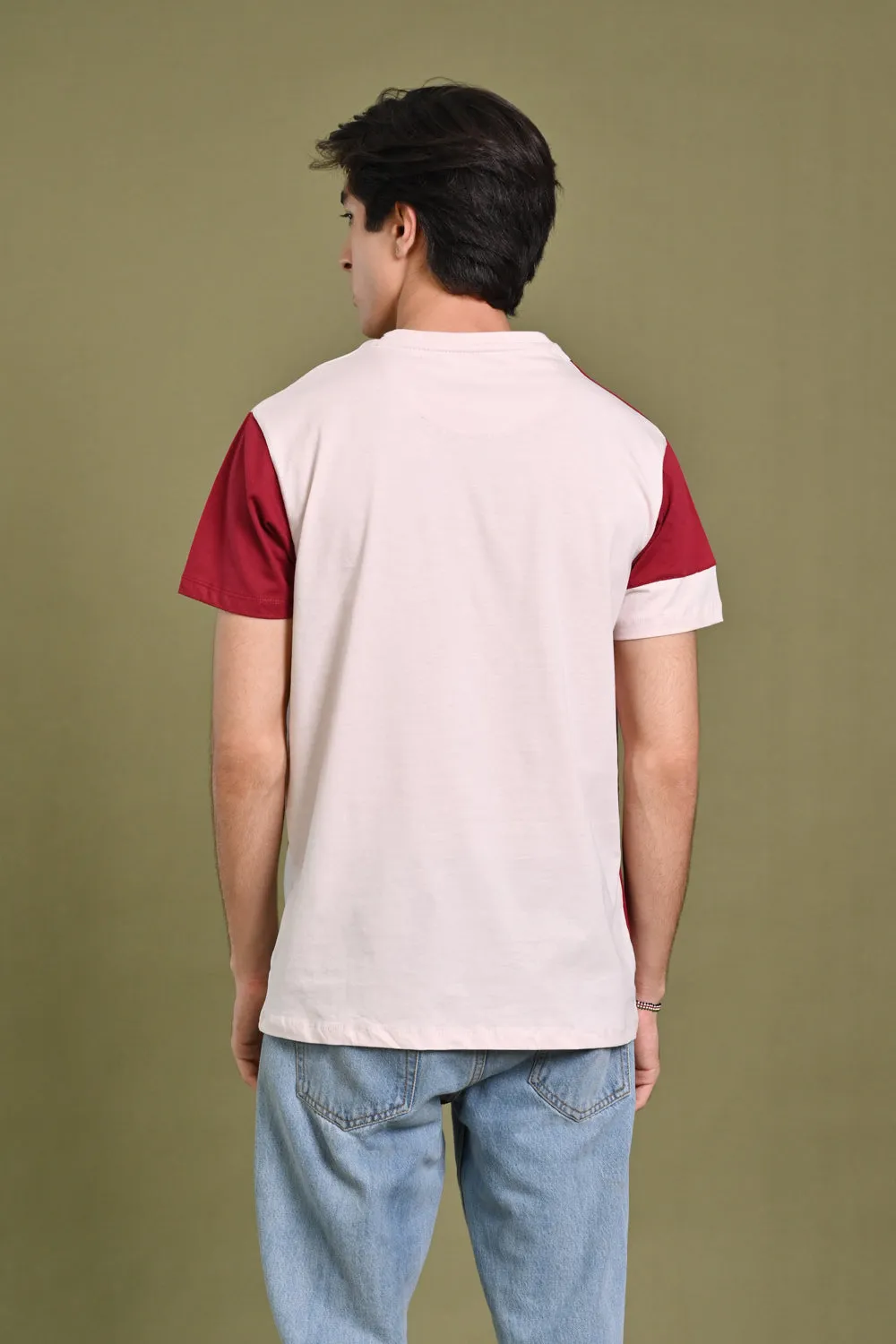 COLOR BLOCKING TEE