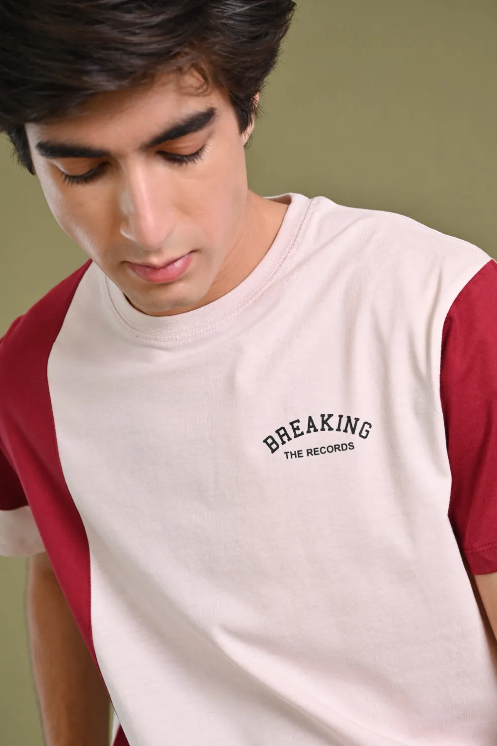 COLOR BLOCKING TEE