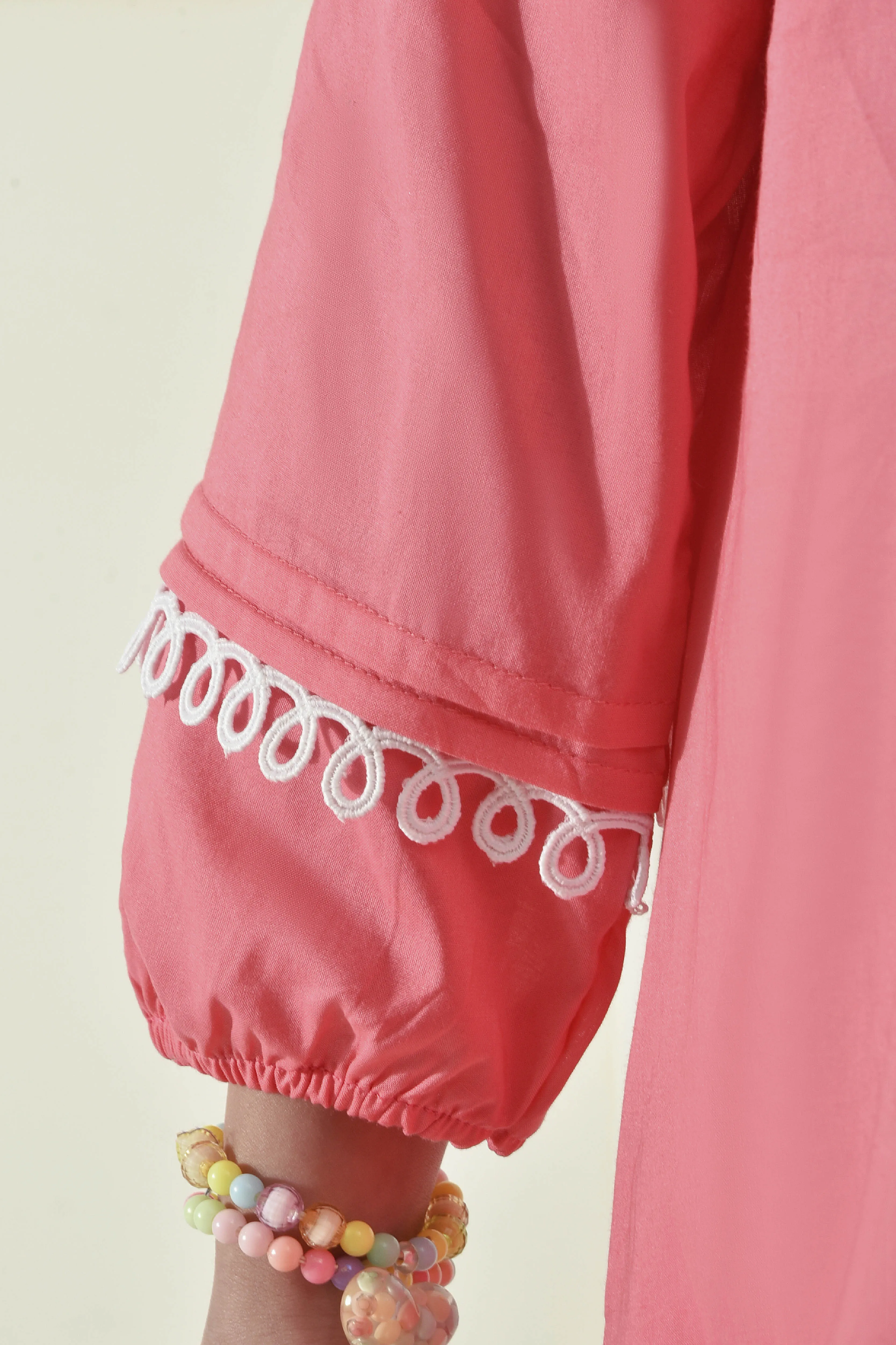 Coral Pink Laced Top