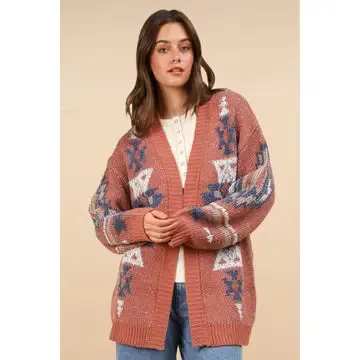 Country Roads Aztec Cardigan