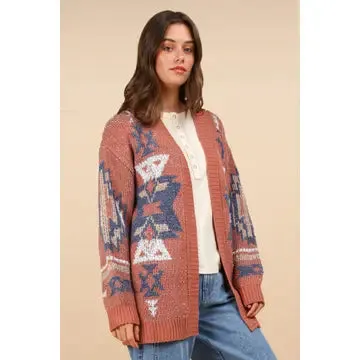 Country Roads Aztec Cardigan