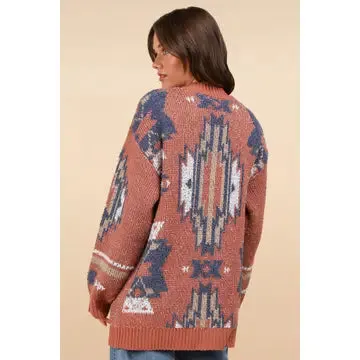 Country Roads Aztec Cardigan