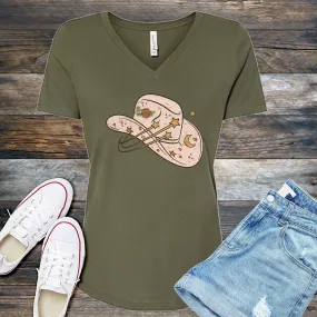 Cowgirl Cosmic Hat V-Neck
