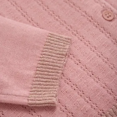 Creamie - Cardigan Pointelle Brandied Apricot