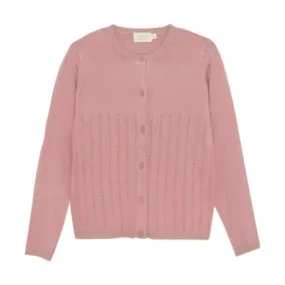 Creamie - Cardigan Pointelle Brandied Apricot