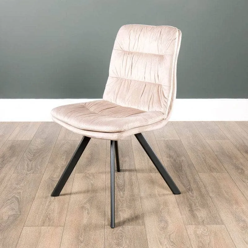 Cuba Table & 6 Aspen Taupe Dining Chairs